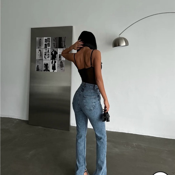 CROSS BELT JEANS high rise blue - Picture 3 of 8